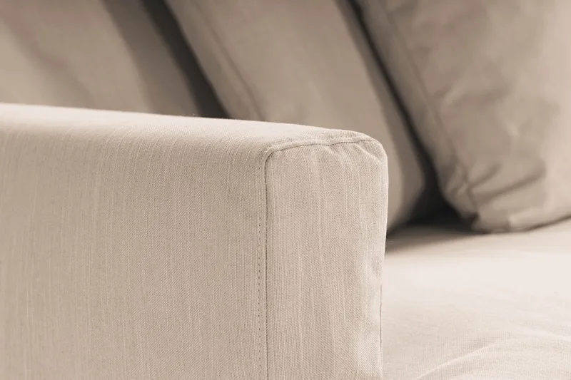 Menard 4-personers Dyb Stofsofa - Beige - Møbler - Sofaer - 4 personers sofa