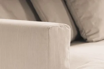 Menard 4-personers Dyb Stofsofa - Beige - Møbler - Sofaer - 4 personers sofa