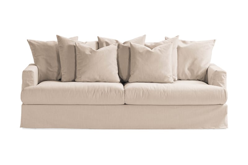 Menard 4-personers Dyb Stofsofa - Beige - Møbler - Sofaer - 4 personers sofa