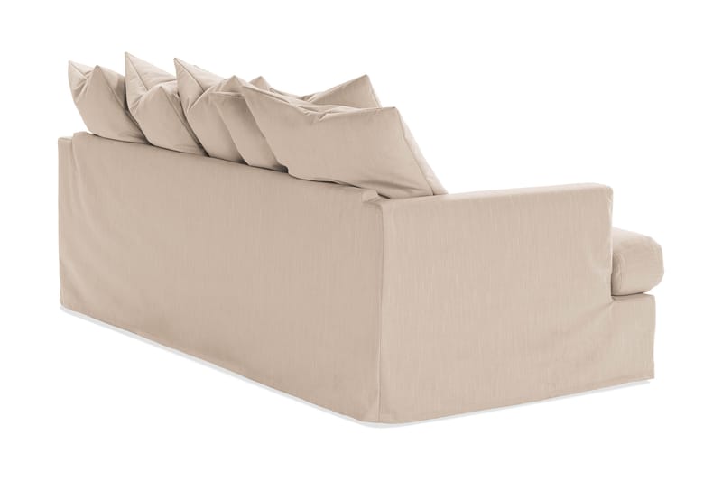 Menard 4-personers Dyb Stofsofa - Beige - Møbler - Sofaer - 4 personers sofa