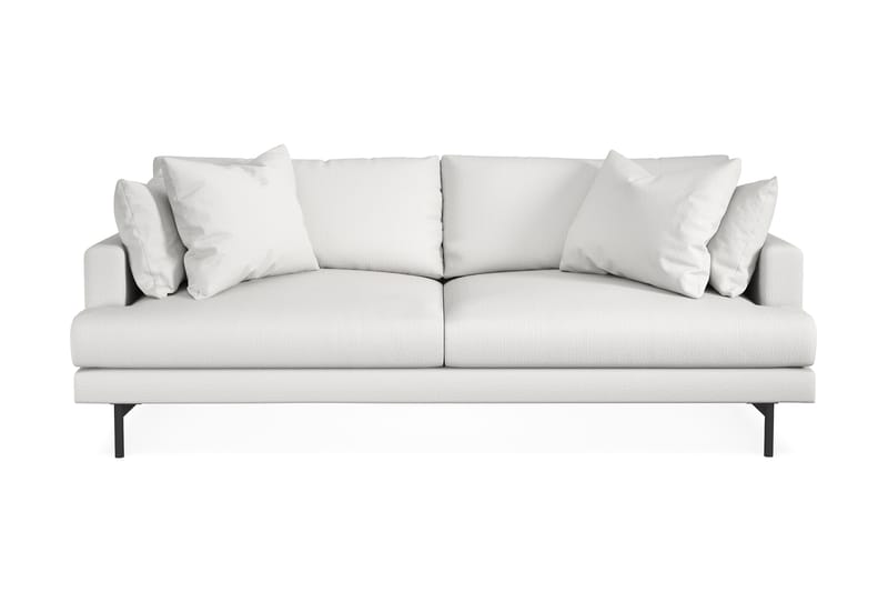 Menard 4-personers Dyb Stofsofa - Hvid - Møbler - Sofaer - 4 personers sofa