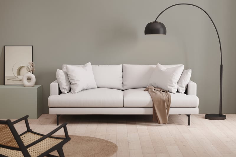 Menard 4-personers Dyb Stofsofa - Hvid - Møbler - Sofaer - 4 personers sofa