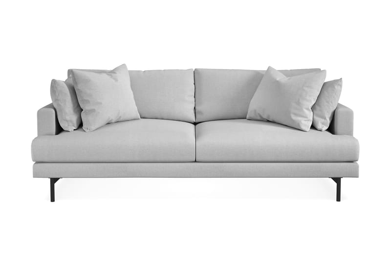 Menard 4-personers Dyb Stofsofa - Lysegrå - Møbler - Sofaer - 4 personers sofa