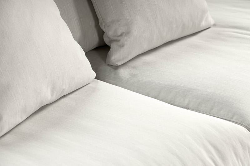 Menard 4-personers Dyb Stofsofa - Lysegrå - Møbler - Sofaer - 4 personers sofa