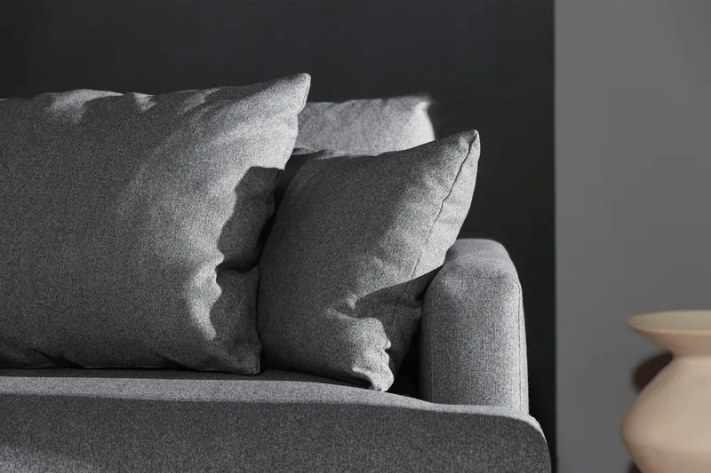 Menard 4-personers Dyb Stofsofa - Mørkegrå - Møbler - Sofaer - 4 personers sofa