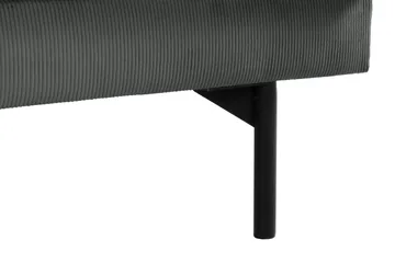 Menard 4-personers Dyb Manchestersofa - Grå - Møbler - Sofaer - 4 personers sofa