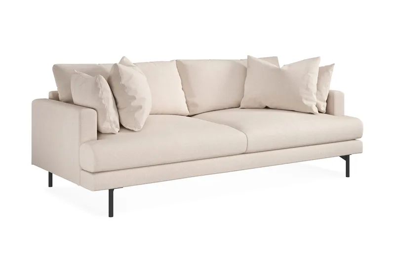 Menard 4-personers Dyb Stofsofa - Beige - Møbler - Sofaer - 4 personers sofa