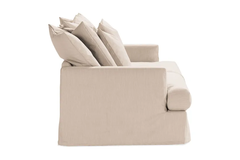 Menard 4-personers Dyb Stofsofa - Beige - Møbler - Sofaer - 4 personers sofa