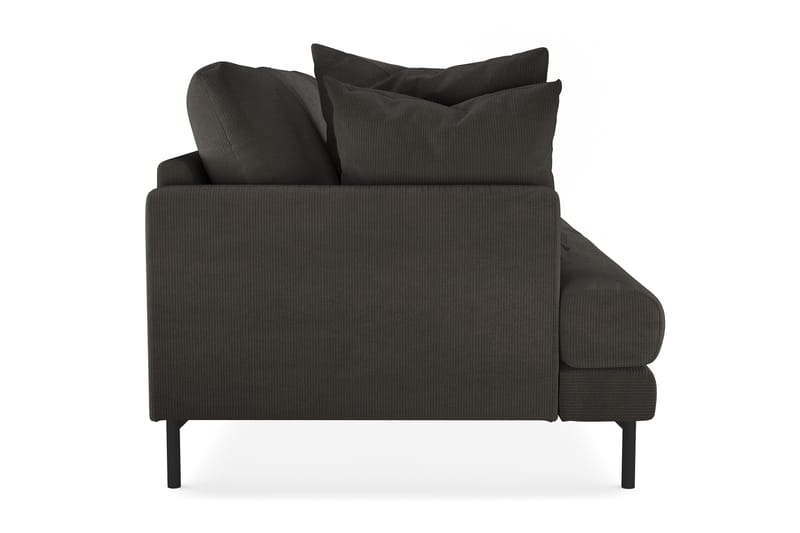 Menard 4-personers Dyb Manchestersofa - Mørkegrå - Møbler - Sofaer - 4 personers sofa