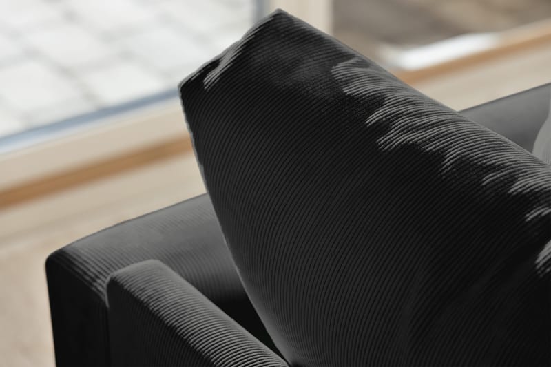 Menard 4-personers Dyb Manchestersofa - Grå - Møbler - Sofaer - 4 personers sofa