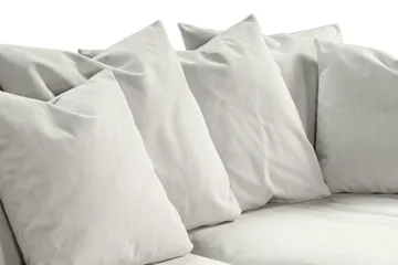 Menard 4-personers Dyb Stofsofa - Lysegrå - Møbler - Sofaer - 4 personers sofa