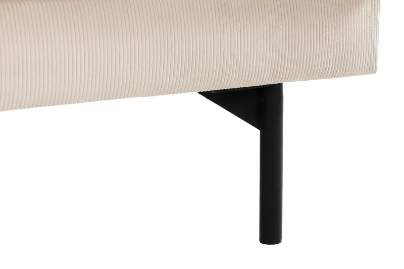 Menard 4-personers Dyb Manchestersofa - Beige - Møbler - Sofaer - 4 personers sofa