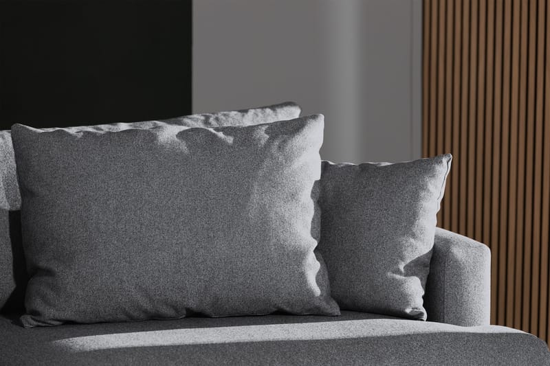Menard 4-personers Dyb Stofsofa - Grå - Møbler - Sofaer - 4 personers sofa