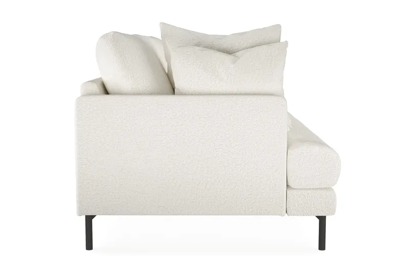 Menard 4-personers Dyb Sofa i Bouclé - Hvid - Møbler - Sofaer - 4 personers sofa