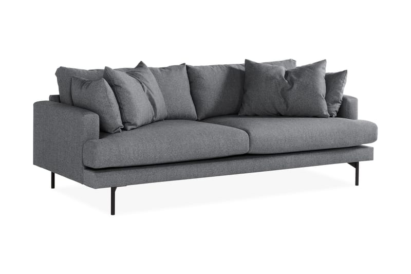 Menard 4-personers Dyb Stofsofa - Mørkegrå - Møbler - Sofaer - 4 personers sofa