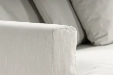 Menard 4-personers Dyb Stofsofa - Lysegrå - Møbler - Sofaer - 4 personers sofa