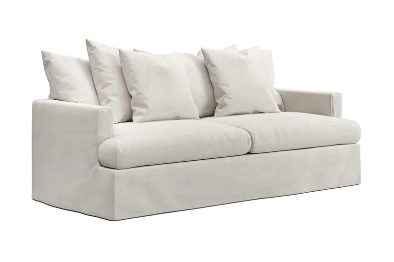 Menard 4-personers Dyb Stofsofa - Beige - Møbler - Sofaer - 4 personers sofa