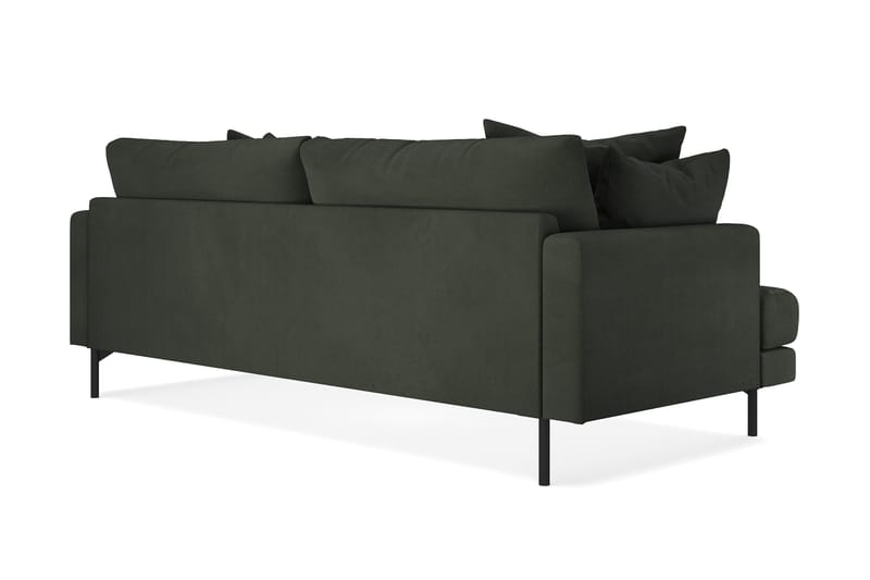 Menard 4-personers Dyb Manchestersofa - Mørkegrøn - Møbler - Sofaer - 4 personers sofa