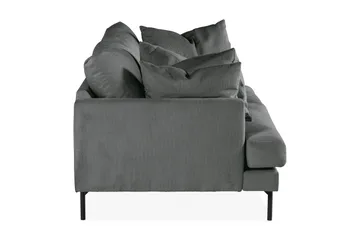 Menard 4-personers Dyb Manchestersofa - Grå - Møbler - Sofaer - 4 personers sofa