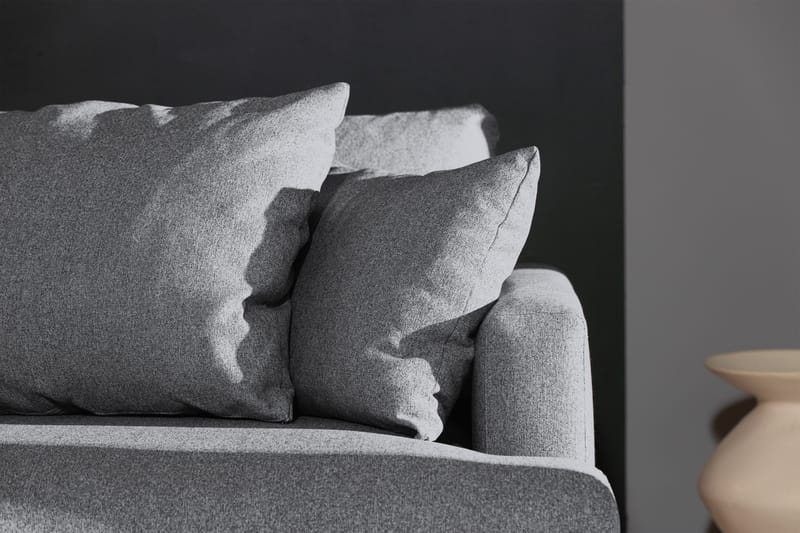 Menard 4-personers Dyb Stofsofa - Grå - Møbler - Sofaer - 4 personers sofa