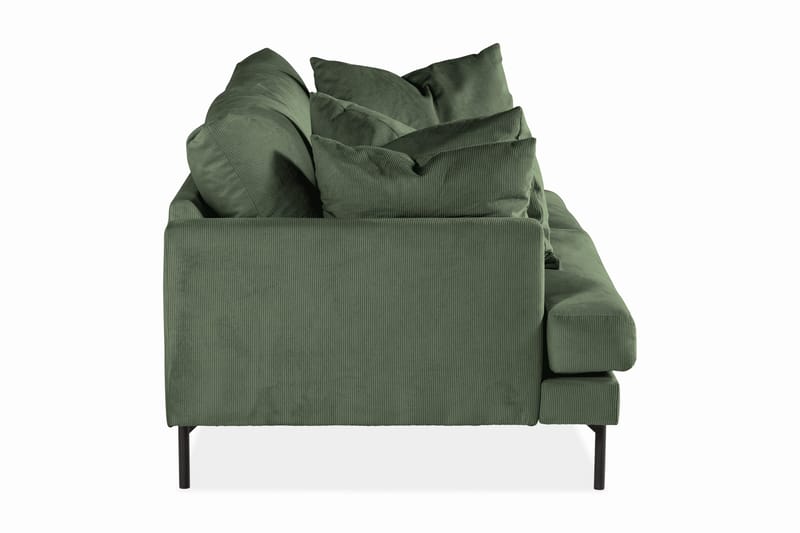 Menard 4-personers Dyb Manchestersofa - Grøn - Møbler - Sofaer - 4 personers sofa