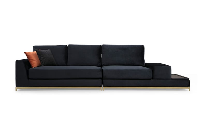 Mezonzo 4-Pers. Sofa - Sort - 4 personers sofa