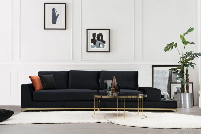 Mezonzo 4-Pers. Sofa - Sort - Møbler - Sofaer - 4 personers sofa