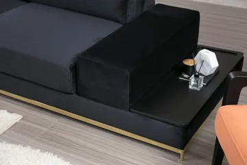 Mezonzo 4-Pers. Sofa - Sort - Møbler - Sofaer - 4 personers sofa