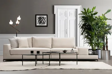 Mezonzo 4-Pers. Sofa - Beige - Møbler - Sofaer - 4 personers sofa