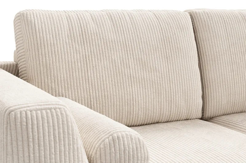 Ocean Lyx 4-personers Manchestersofa - Beige - Møbler - Sofaer - 4 personers sofa