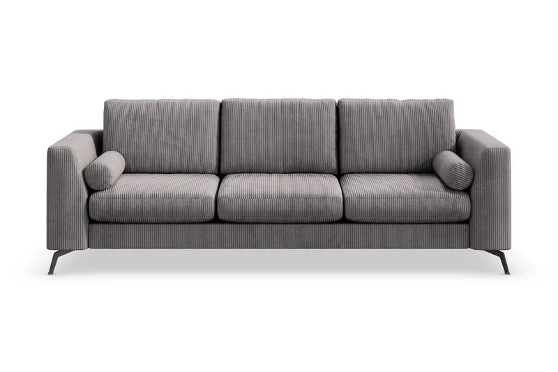 Ocean Lyx 4-personers Manchestersofa - Mørkegrå - Møbler - Sofaer - 4 personers sofa