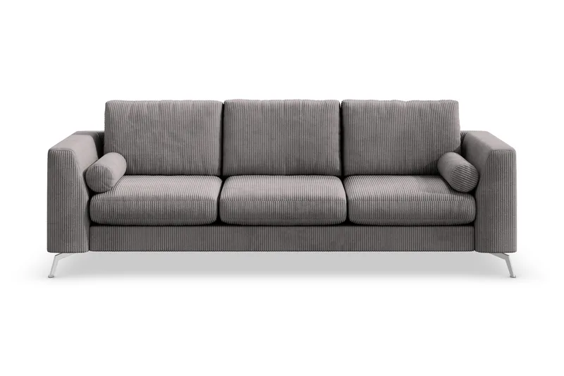 Ocean Lyx 4-personers Manchestersofa - Mørkegrå - Møbler - Sofaer - 4 personers sofa