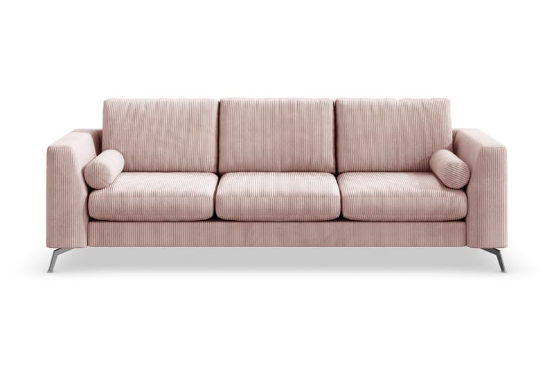 Ocean Lyx 4-personers Sofa - Lyserød/Sort - 4 personers sofa