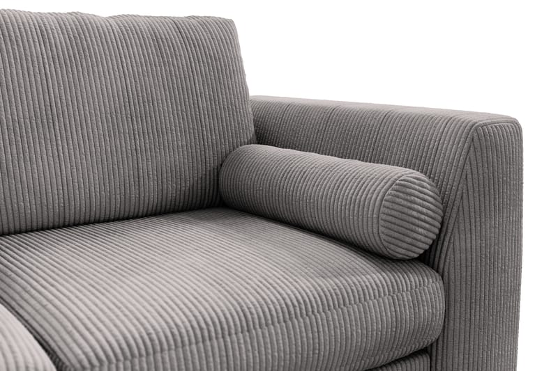 Ocean Lyx 4-personers Sofa - Mørkegrå/Sort - 4 personers sofa