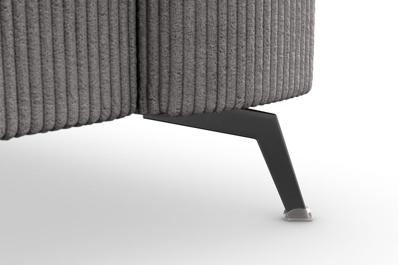 Ocean Lyx 4-personers Manchestersofa - Mørkegrå - Møbler - Sofaer - 4 personers sofa