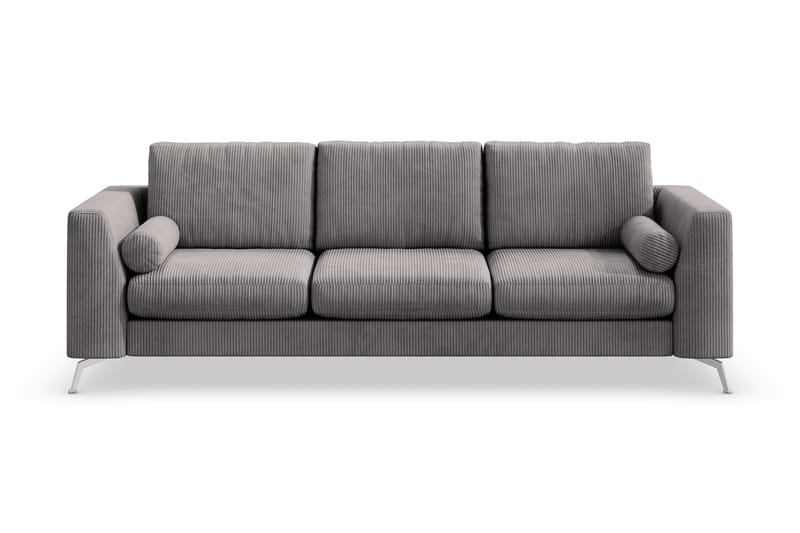 Ocean Lyx 4-personers Manchestersofa - Mørkegrå - Møbler - Sofaer - 4 personers sofa