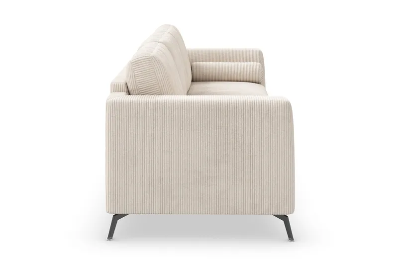 Ocean Lyx 4-personers Manchestersofa - Beige - Møbler - Sofaer - 4 personers sofa