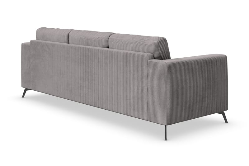 Ocean Lyx 4-personers Manchestersofa - Mørkegrå - Møbler - Sofaer - 4 personers sofa