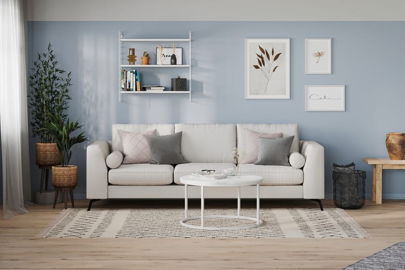 Ocean Lyx 4-pers Sofa - Hørbeige - 4 personers sofa