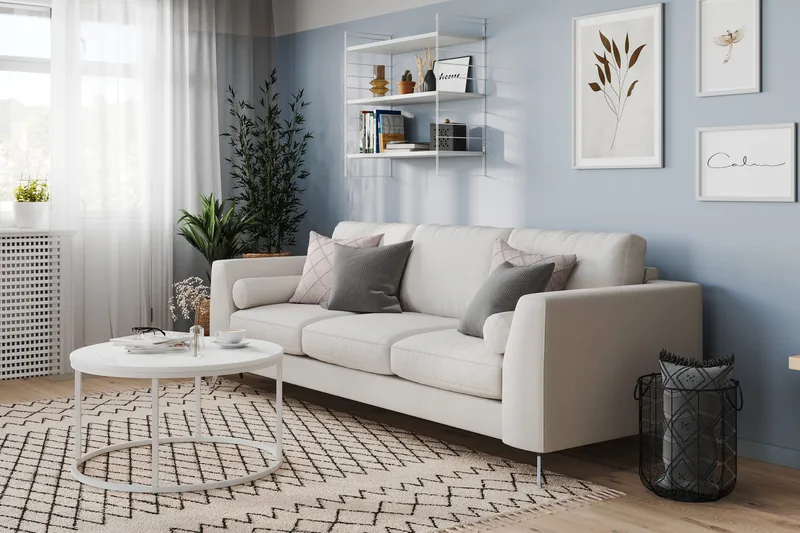 Ocean Lyx 4-pers Sofa - Hørbeige - Møbler - Sofaer - 4 personers sofa