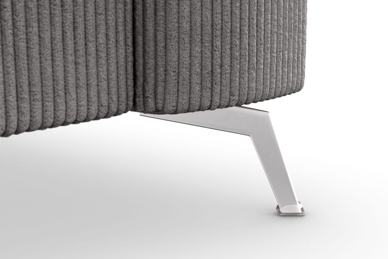 Ocean Lyx 4-personers Manchestersofa - Mørkegrå - Møbler - Sofaer - 4 personers sofa