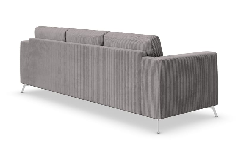 Ocean Lyx 4-personers Manchestersofa - Mørkegrå - Møbler - Sofaer - 4 personers sofa