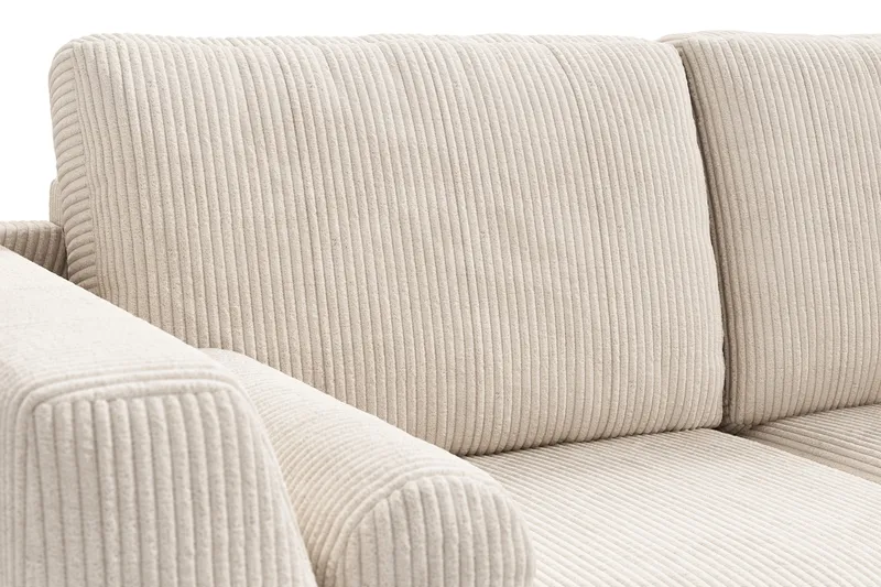 Ocean Lyx 4-personers Manchestersofa - Beige - Møbler - Sofaer - 4 personers sofa