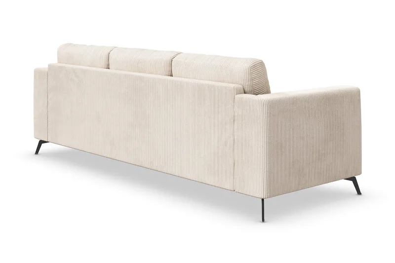 Ocean Lyx 4-personers Manchestersofa - Beige - Møbler - Sofaer - 4 personers sofa