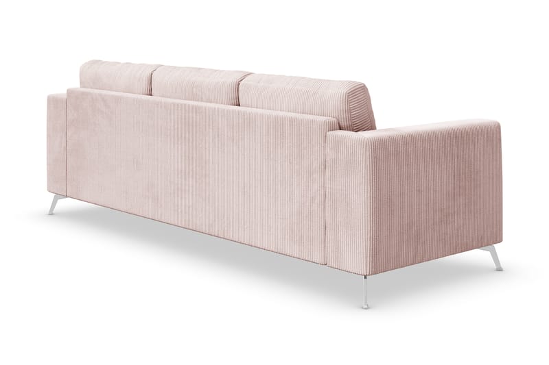 Ocean Lyx 4-personers Manchestersofa - Rosa - Møbler - Sofaer - 4 personers sofa