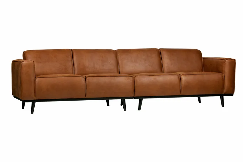 Statement 4-personers Sofa - Cognac - Møbler - Sofaer - 4 personers sofa