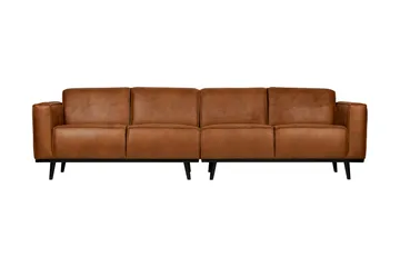 Statement 4-personers Sofa - Cognac - Møbler - Sofaer - 4 personers sofa