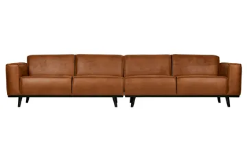 Statement 4-personers Sofa - Cognac - Møbler - Sofaer - 4 personers sofa