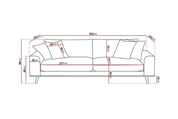4-sits Soffa Scandinavian Choice Silencio 34 - Møbler - Sofaer - 4 personers sofa
