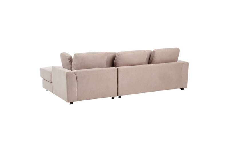 4-sitssoffa Beliani Kohlo Beige/svart, Högervänd NO_BRAND Taupe Right-faced - Beige - Møbler - Sofaer - Sofagrupper